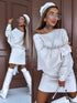 One size sweater dress "RAINFOREST TL220" - LIGHT BEIGE
